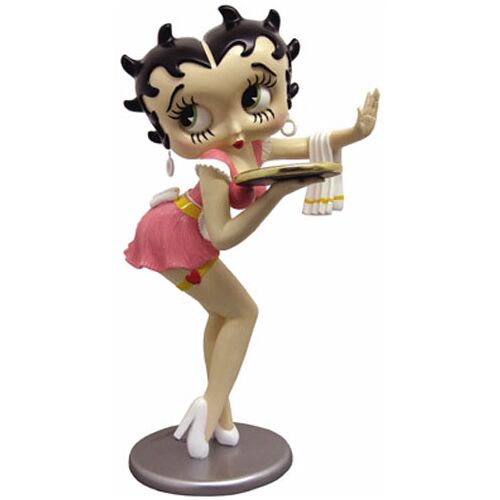 Betty Boop Serveerster Roze Glitter Beeld 91,5 cm