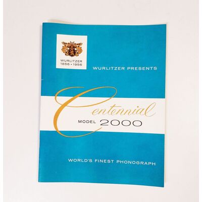 Wurlitzer 2000 Informatie Folder Wurlitzer 2000 Informatie Folder