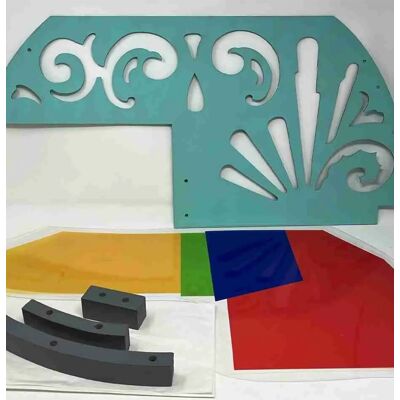 Wurlitzer 750/750E Back Door Mural Kit For Lighting Wurlitzer 750/750E Back Door Mural Kit For Lighting