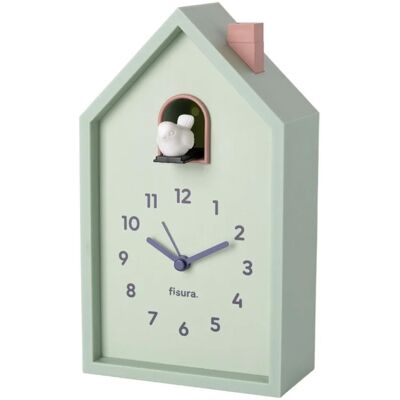 Fisura Huisje Koekoek Alarm Klok - Mint Fisura Huisje Koekoek Alarm Klok - Mint