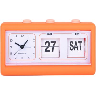 Karlsson Data Flip Wecker - Oranje Karlsson Data Flip Wecker - Oranje