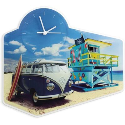 VW Volkswagen T1 BUS Muur Klok - ACRYLIC/BEACHLIFE VW Volkswagen T1 BUS Muur Klok - ACRYLIC/BEACHLIFE