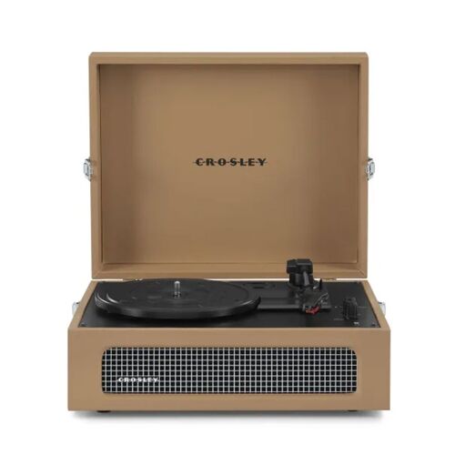 Crosley Voyager Portable Retro Platenspeler - Tan BLUETOOTH IN/OUT