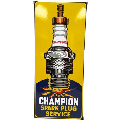 Champion Spark Plug Service Emaille Bord 70 x 30 cm Champion Spark Plug Service Emaille Bord 70 x 30 cm