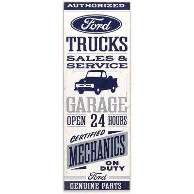 Ford Authorized Trucks Garage Houten Bord - 62 x 22cm Ford Authorized Trucks Garage Houten Bord - 62 x 22cm