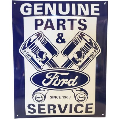 Ford Genuine Parts Emaille Bord - 50 x 40 cm Ford Genuine Parts Emaille Bord - 50 x 40 cm