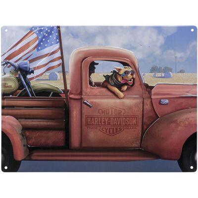 Harley-Davidson Joyride Dog Metalen Bord - 40 x 30cm Harley-Davidson Joyride Dog Metalen Bord - 40 x 30cm