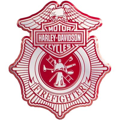Harley-Davidson - Firefighter Metal Bord (35 x 40 cm) Harley-Davidson - Firefighter Metal Bord (35 x 40 cm)