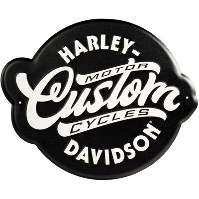 Harley-Davidson Metalen Bord - Custom Motorcycles - Met Relief 37 x 30 cm Harley-Davidson Metalen Bord - Custom Motorcycles - Met Relief 37 x 30 cm