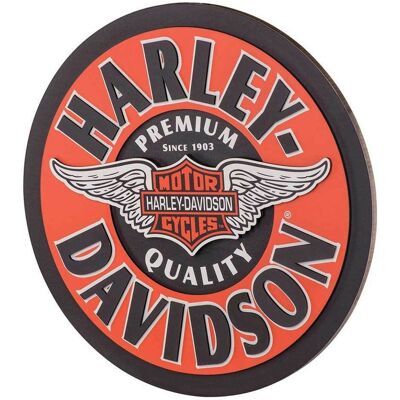 Harley-Davidson Winged Logo Wandbord 20% korting Harley-Davidson Winged Logo Wandbord 20% korting