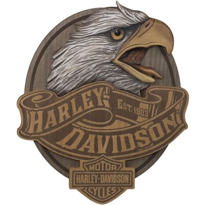 Harley-Davidson Uitgesneden Adelaar Wandbord 48 x 57 cm Harley-Davidson Uitgesneden Adelaar Wandbord 48 x 57 cm