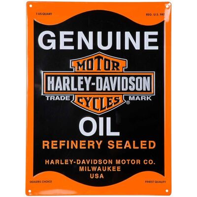 Harley-Davidson Oil Can Tinnen Bord Harley-Davidson Oil Can Tinnen Bord