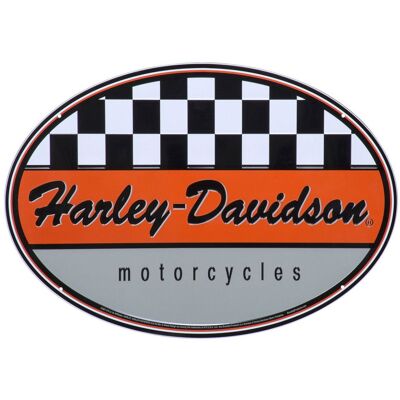 Harley-Davidson Racing Ovaalvormig Tinnen Bord LAATSTE STUKS 27% korting Harley-Davidson Racing Ovaalvormig Tinnen Bord LAATSTE STUKS 27% korting