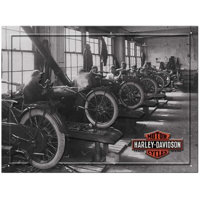 Harley-Davidson Factory Metalen Bord LAATSTE STUKS Harley-Davidson Factory Metalen Bord LAATSTE STUKS