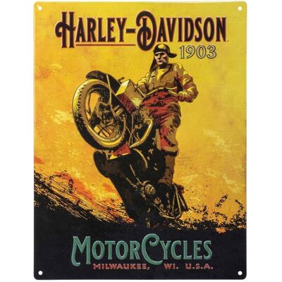 Harley-Davidson Hillclimber Metalen Bord - 30 x 40cm Harley-Davidson Hillclimber Metalen Bord - 30 x 40cm