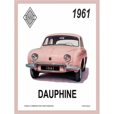 Metalen Bord 30x40 Renault Dauphine Affiche Metalen Bord 30x40 Renault Dauphine Affiche