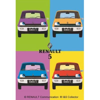 Metalen Bord 30x40 Renault R5 Pop Art Metalen Bord 30x40 Renault R5 Pop Art