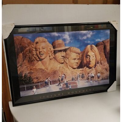 Fiftiesstore Legends Monument Poster - 90 x 60cm Fiftiesstore Legends Monument Poster - 90 x 60cm