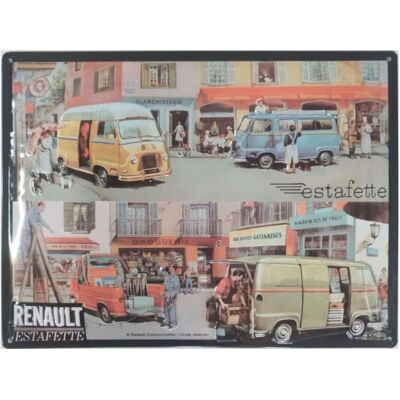 Metalen Bord 40 x 30 cm Renault Estafette Metalen Bord 40 x 30 cm Renault Estafette