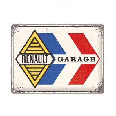 Metalen Bord 30 x 40cm Renault Garage Metalen Bord 30 x 40cm Renault Garage