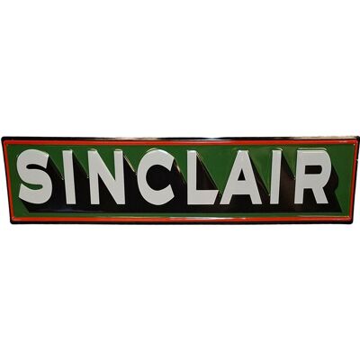Sinclair Vintage Logo Stalen Bord met Relief - 79 x 19cm Sinclair Vintage Logo Stalen Bord met Relief - 79 x 19cm