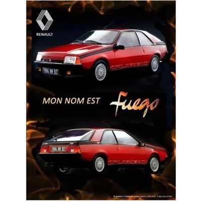 Metalen Bord 30x40 - Renault Fuego Metalen Bord 30x40 - Renault Fuego