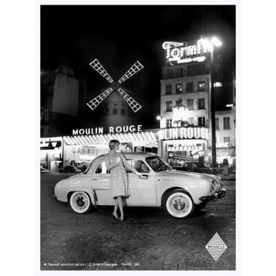 Metalen Bord 30x40 - Renault Dauphine Moulin Rouge Metalen Bord 30x40 - Renault Dauphine Moulin Rouge