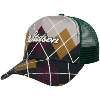 Stetson Trucker Pet Argyle Multi Stetson Trucker Pet Argyle Multi