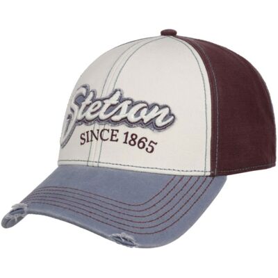 Stetson Vintage Distressed Baseball Pet Tricolor Stetson Vintage Distressed Baseball Pet Tricolor