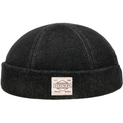 Stetson Docker Cap Denim Black-57/M Stetson Docker Cap Denim Black-57/M