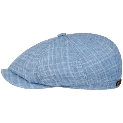 Stetson Hatteras Cap Barista Linnen - Blue-61 / XL Stetson Hatteras Cap Barista Linnen - Blue-61 / XL