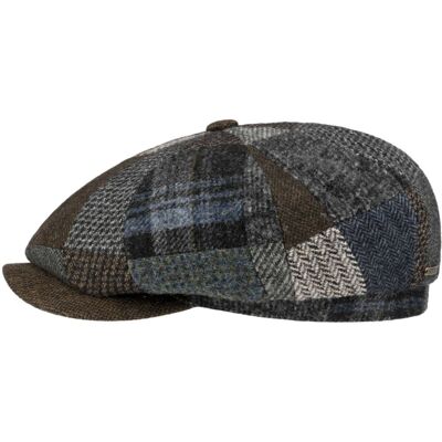 Stetson Hatteras Patchwork Wool Cap Blue Grey-57 / M Stetson Hatteras Patchwork Wool Cap Blue Grey-57 / M