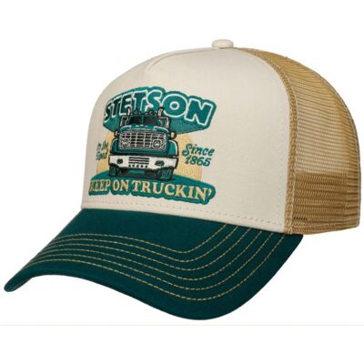 Stetson Trucker Pet Keep On Trucking Groen Goud Stetson Trucker Pet Keep On Trucking Groen Goud