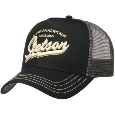 Stetson American Heritage Trucker Pet Zwart Stetson American Heritage Trucker Pet Zwart