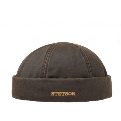 Stetson Old Cotton Winter Docker Brown-L Stetson Old Cotton Winter Docker Brown-L