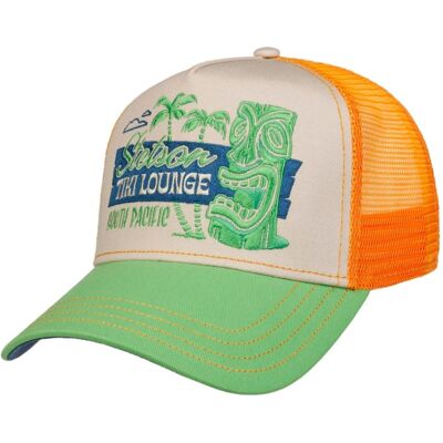 Stetson Tiki Lounge Trucker Pet Groen Oranje Stetson Tiki Lounge Trucker Pet Groen Oranje