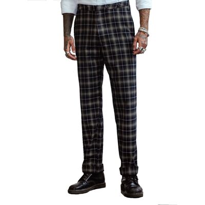 Fiftiesstore Chet Rock Chuck Swing Trousers Tartan Green-34/34 Fiftiesstore Chet Rock Chuck Swing Trousers Tartan Green-34/34