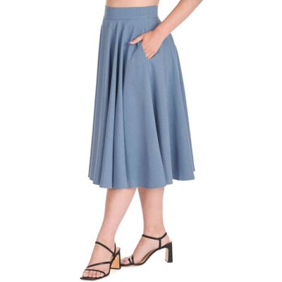 Banned Dance & Sway Swing Skirt Blue-L Banned Dance & Sway Swing Skirt Blue-L