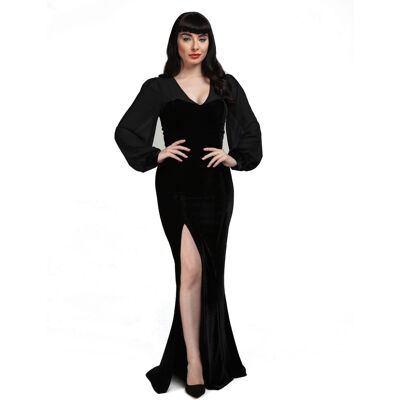 Collectif Arionna Velvet Maxi Dress Black-XXL 31% korting Collectif Arionna Velvet Maxi Dress Black-XXL 31% korting