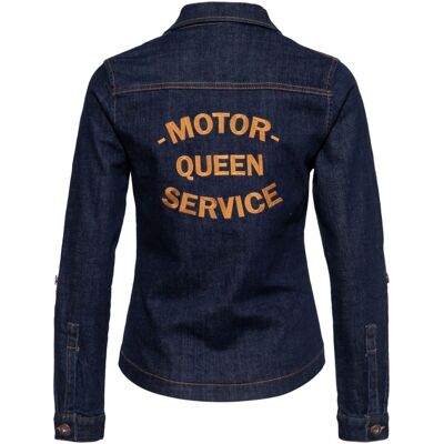 Queen Kerosin Blouse Motor Queen Service Denim-XXL 21% korting Queen Kerosin Blouse Motor Queen Service Denim-XXL 21% korting