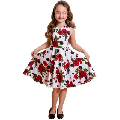 Hearts and Roses Hearts & Roses Colette Floral Swing Dress Kids-11 - 12 Jaar Hearts and Roses Hearts & Roses Colette Floral Swing Dress Kids-11 - 12 Jaar