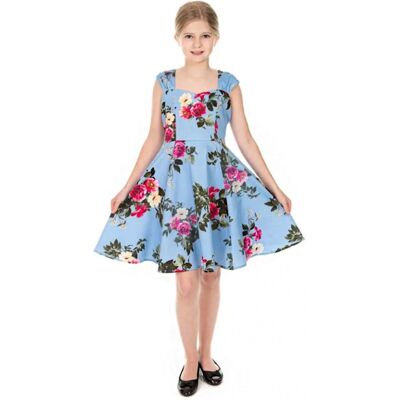 Hearts and Roses Hearts & Roses Jolene Kids Floral Swing Dress Blue-7 - 8 Jaar 19% korting Hearts and Roses Hearts & Roses Jolene Kids Floral Swing Dress Blue-7 - 8 Jaar 19% korting