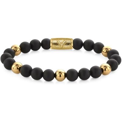 PMD - Danny Vera Rebel & Rose Danny Vera Bracelet Matt Black Madonna - 18 ct Yellow Gold Ionplated-M PMD - Danny Vera Rebel & Rose Danny Vera Bracelet Matt Black Madonna - 18 ct Yellow Gold Ionplated-M