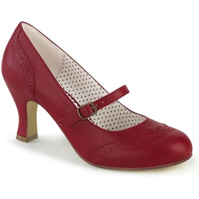 Pinup Couture Pin Up Couture Pleaser Kitten Heel Flapper Pumps Red-42(EU)/12(US) Pinup Couture Pin Up Couture Pleaser Kitten Heel Flapper Pumps Red-42(EU)/12(US)