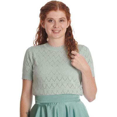 Banned Sweet Gardina Jumper Top Green-S Banned Sweet Gardina Jumper Top Green-S