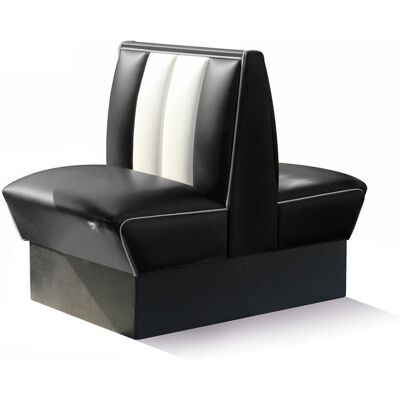 Bel Air Retro Fifties Furniture Classic Retro Diner Bank Bel Air HW70 DB Zwart Bel Air Retro Fifties Furniture Classic Retro Diner Bank Bel Air HW70 DB Zwart