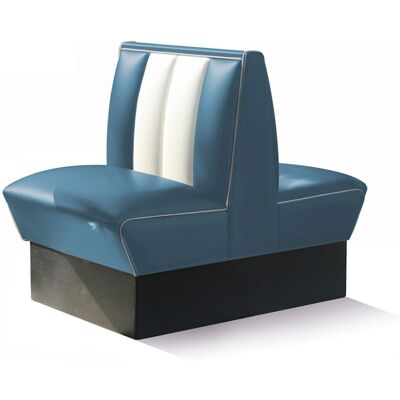 Bel Air Retro Fifties Furniture Classic Retro Diner Bank Bel Air HW70 DB Blauw Bel Air Retro Fifties Furniture Classic Retro Diner Bank Bel Air HW70 DB Blauw