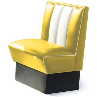 Bel Air Retro Fifties Furniture Classic Retro Diner Bank Bel Air HW70 Geel Bel Air Retro Fifties Furniture Classic Retro Diner Bank Bel Air HW70 Geel