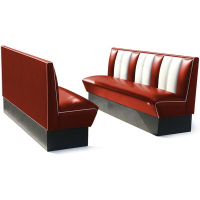 Bel Air Retro Fifties Furniture Classic Retro Diner Bank Bel Air HW180 Ruby Bel Air Retro Fifties Furniture Classic Retro Diner Bank Bel Air HW180 Ruby