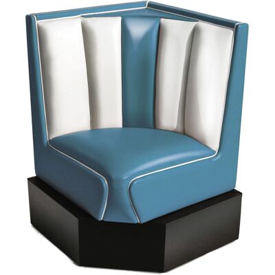 Bel Air Retro Fifties Furniture Bel Air Classic Diner Hoek voor Hoekbank Blauw 60 x 60 cm Bel Air Retro Fifties Furniture Bel Air Classic Diner Hoek voor Hoekbank Blauw 60 x 60 cm
